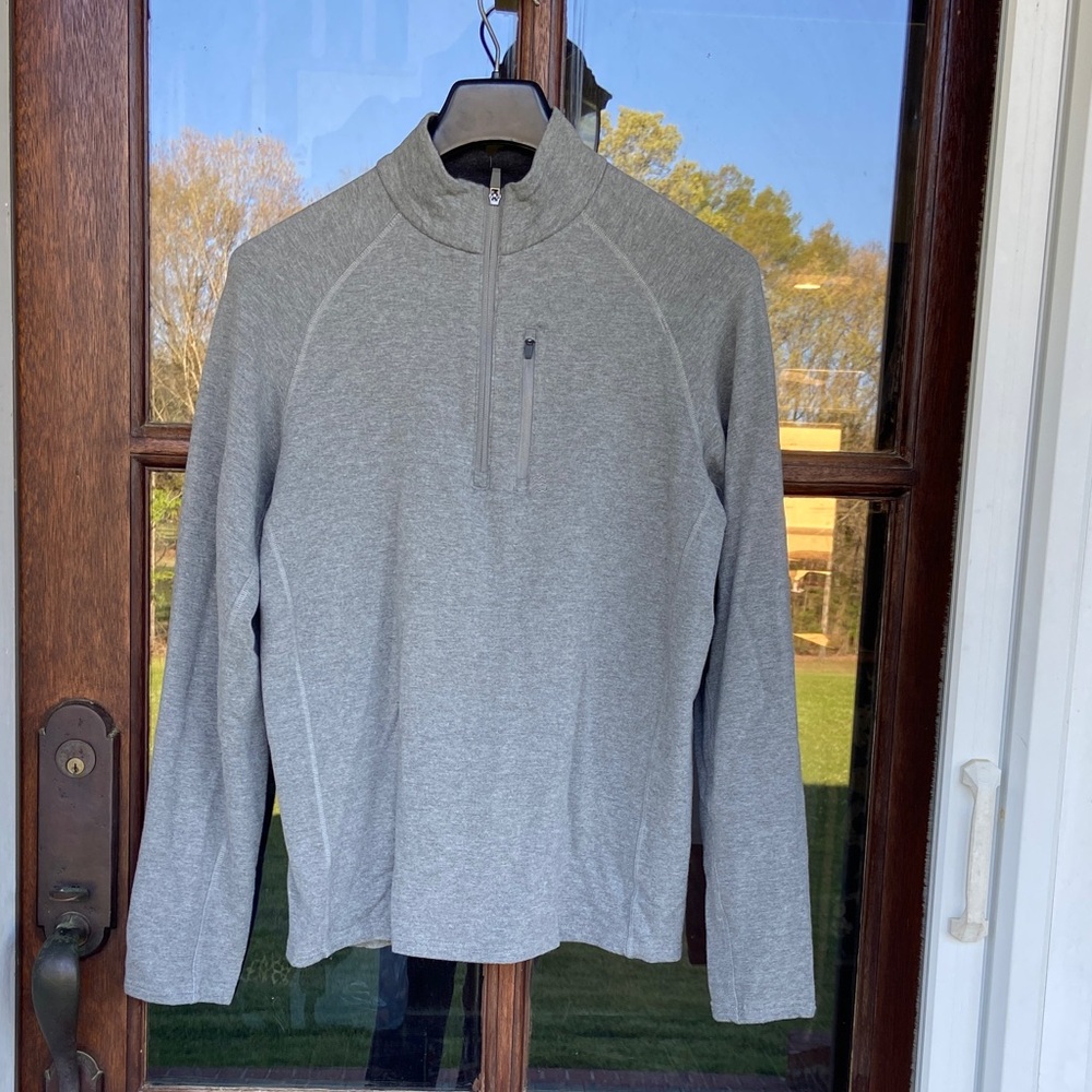 FREE FLY Flex Bamboo Quarter Zip Pullover. Size M
